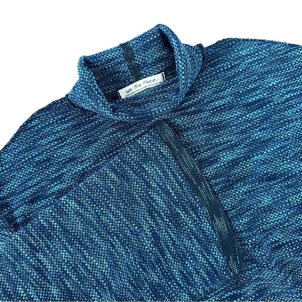 We the Free Sunny‎ Days Turtleneck Sweater Women's XS Blue